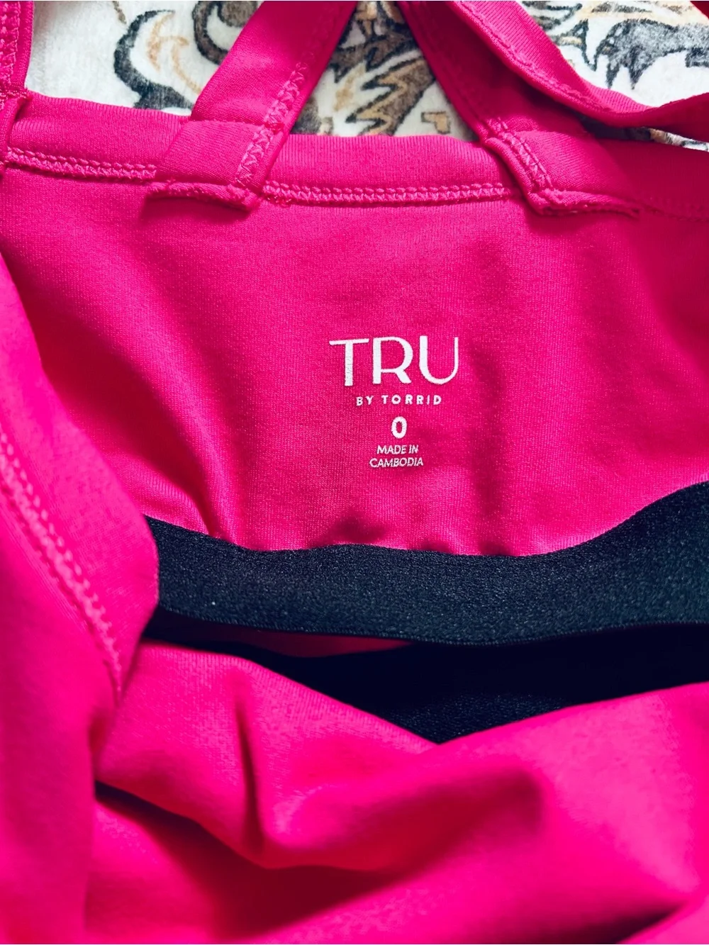 Hot Pink Torrid Cross-Back Sports Bralette